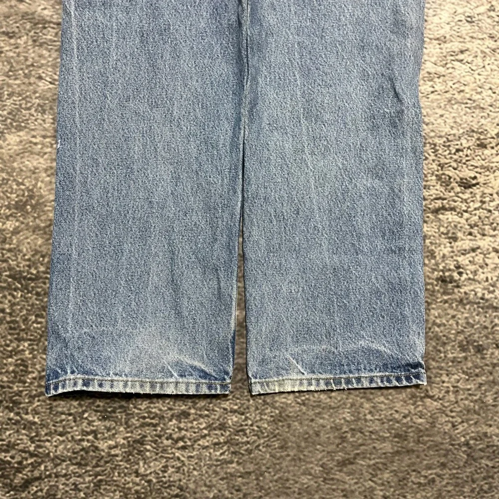 Carhartt Jeans Mens 34x30 Blue Faded Straight Traditional Fit‎ B480 DVB